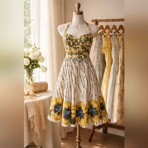 Anthropologie Girls Of Savoy Dress 8